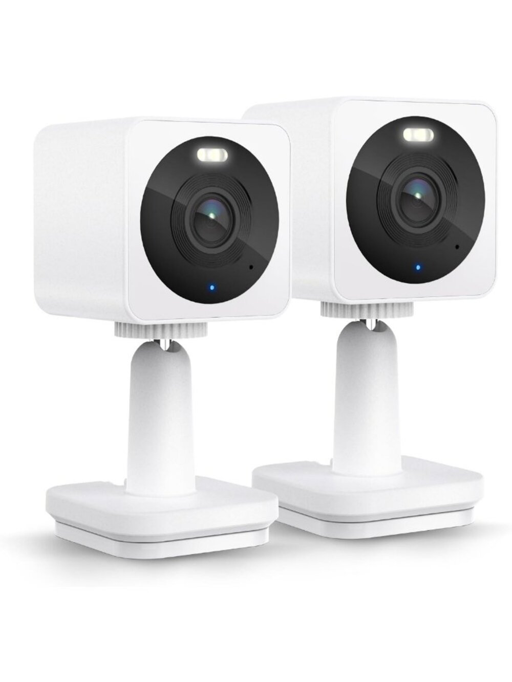 Indoor/Outdoor Security Cameras 2-Pack with Color Night Vision & Motion